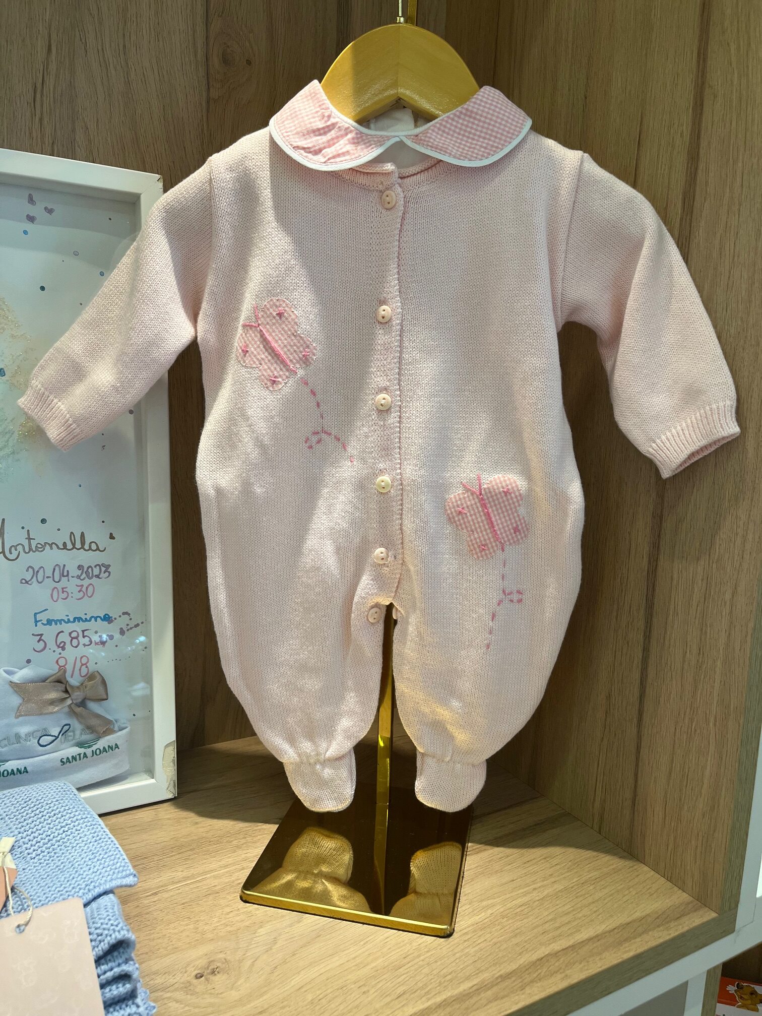 Macacão + Body bordado – Iroma Baby