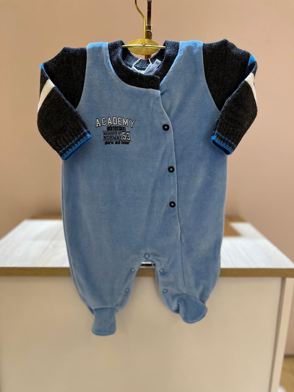 Macacão Noruega Baby Plush Azul